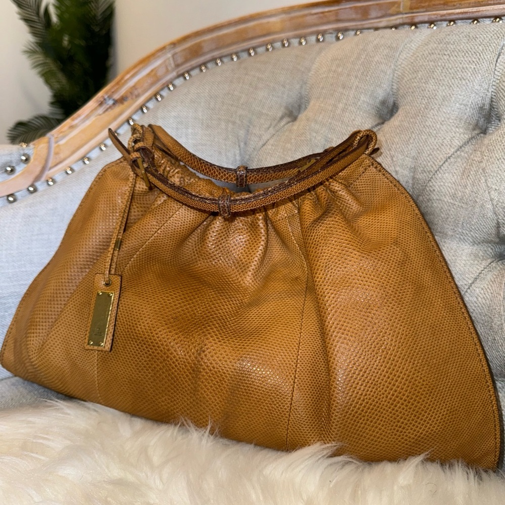 RARE GUCCI PHYTON LEATHER HANDBAG
